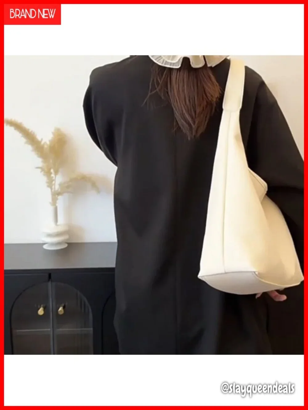 Vegan Leather Hobo Bag Women Large Slouchy Tote Shoulder Purse Work Travel